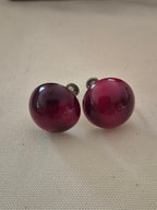 Moon glow screw-on earrings