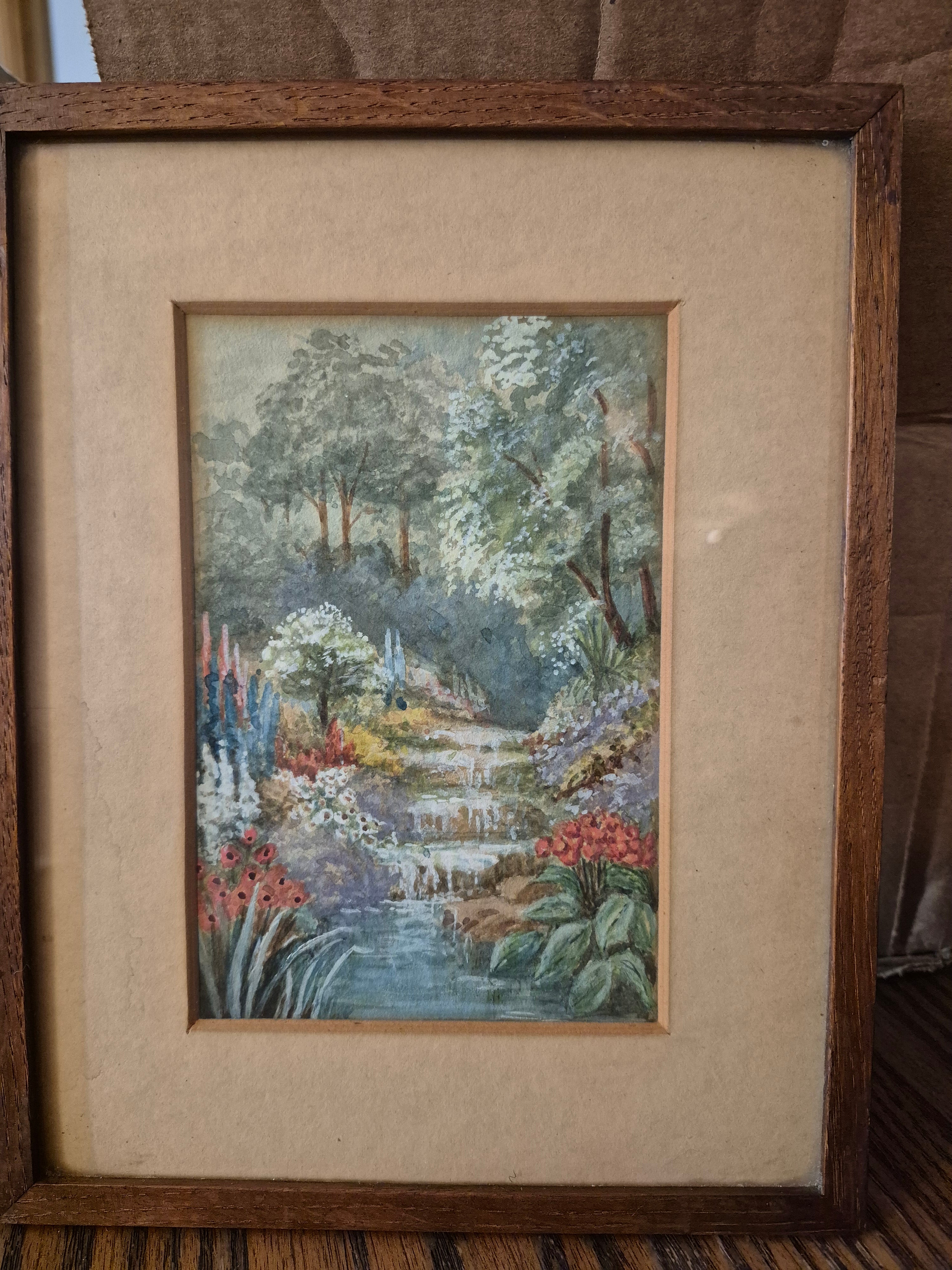 Very old framed print.