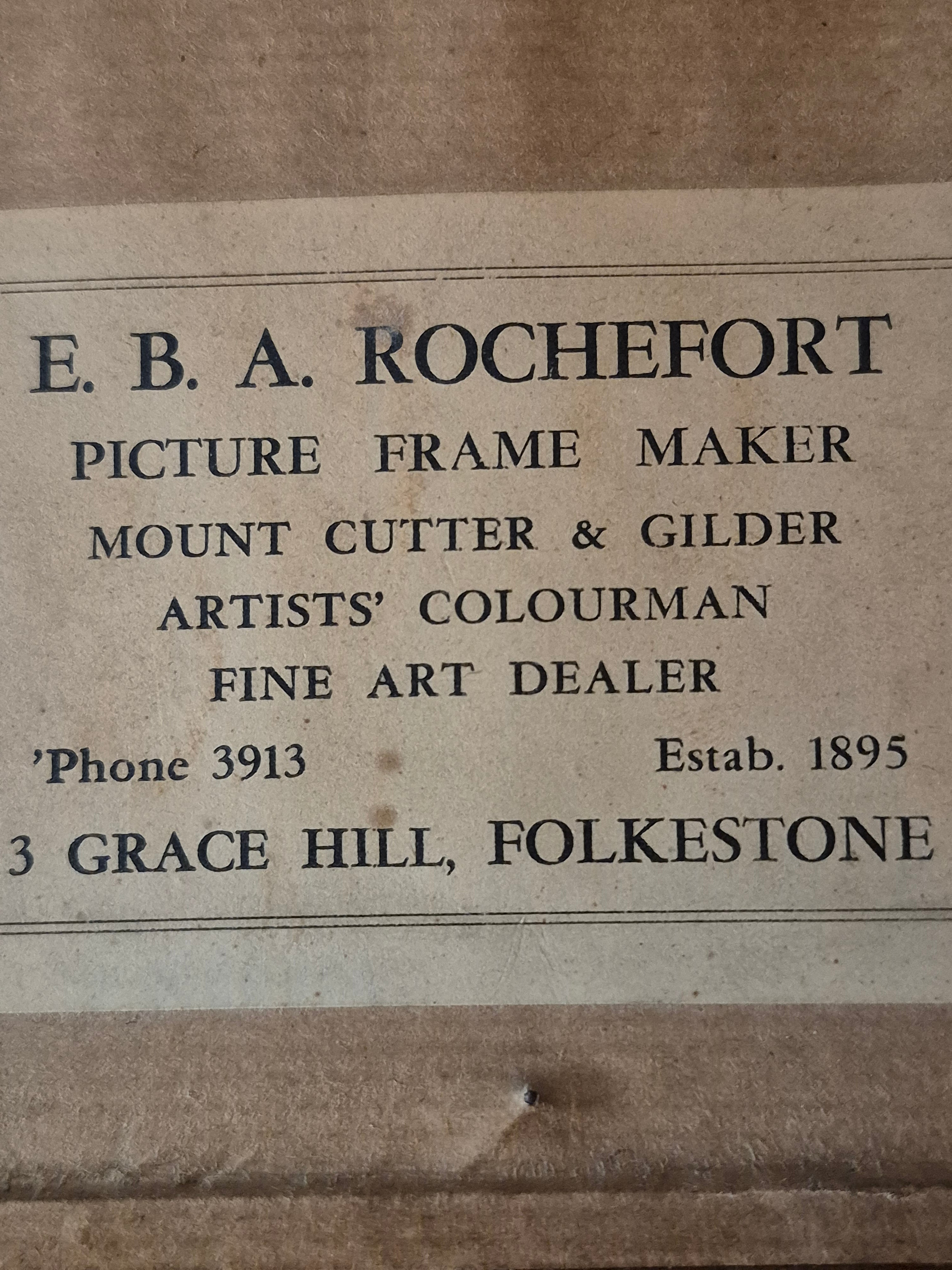 Very old framed print.