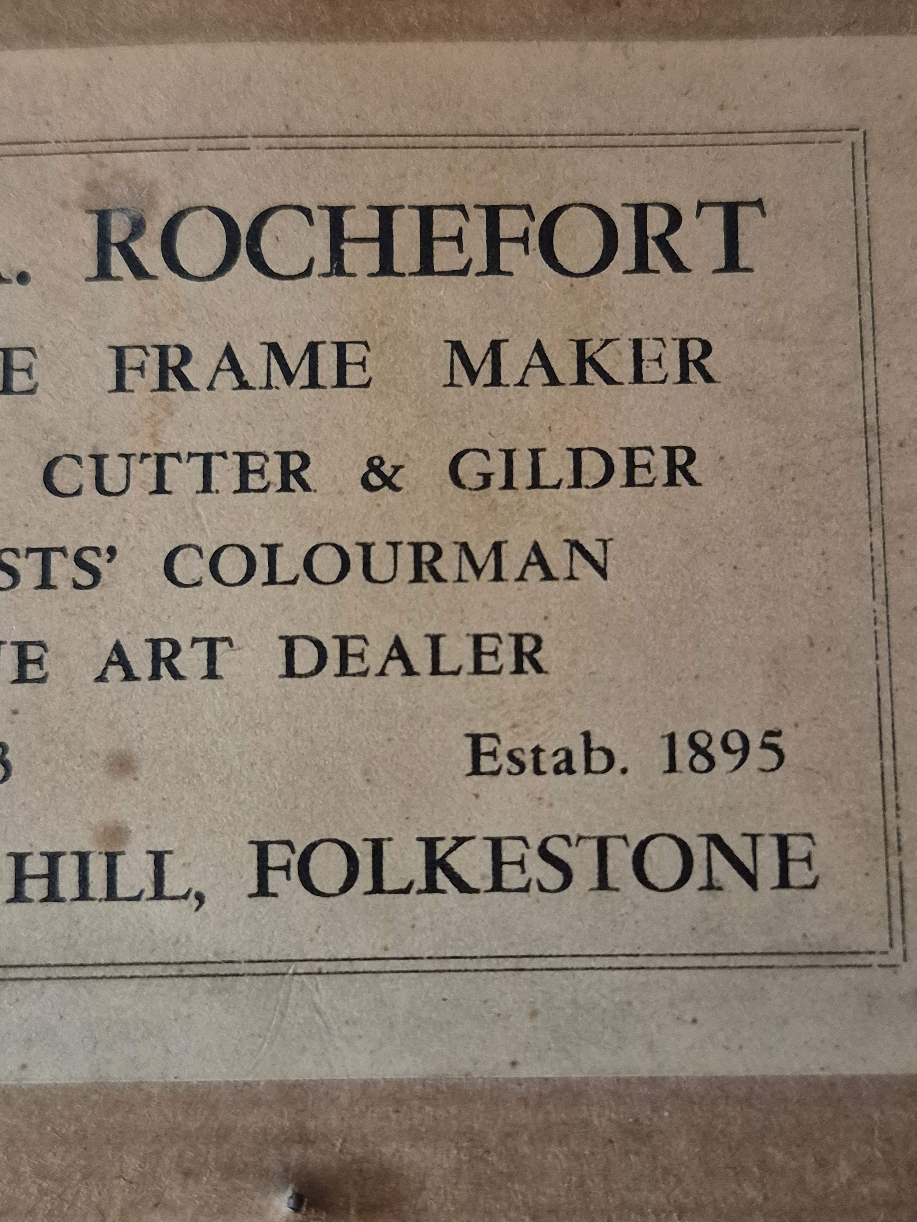 Very old framed print.