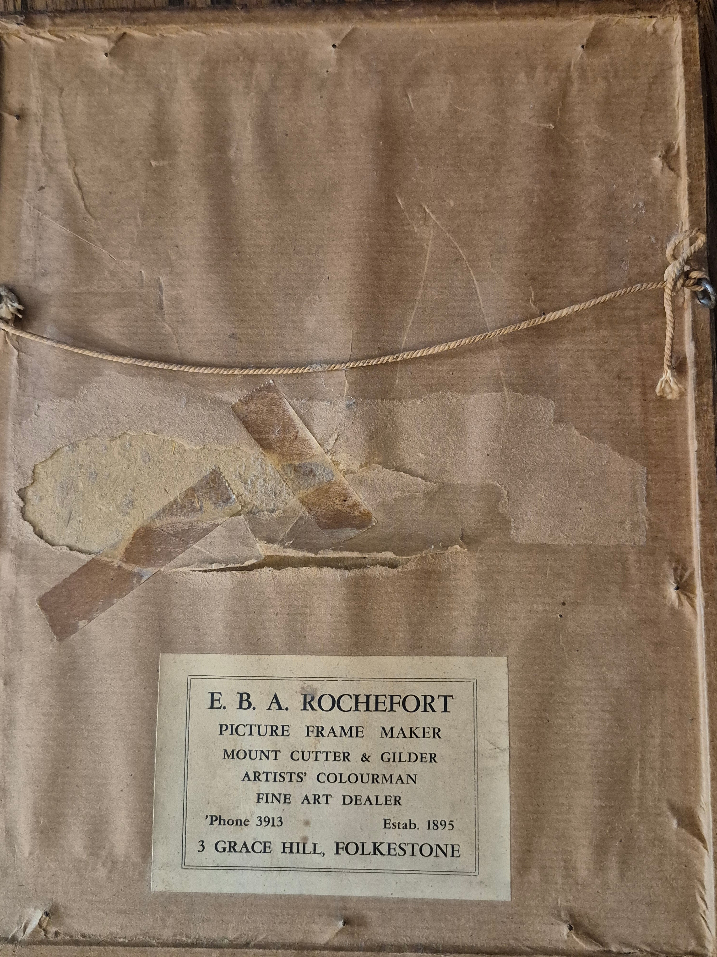 Very old framed print.