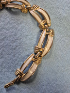 White and gold necklace