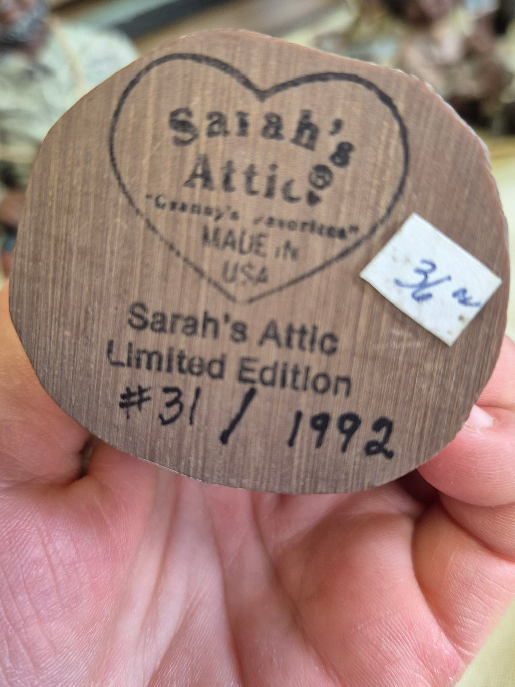 Sarah's attic figurine.