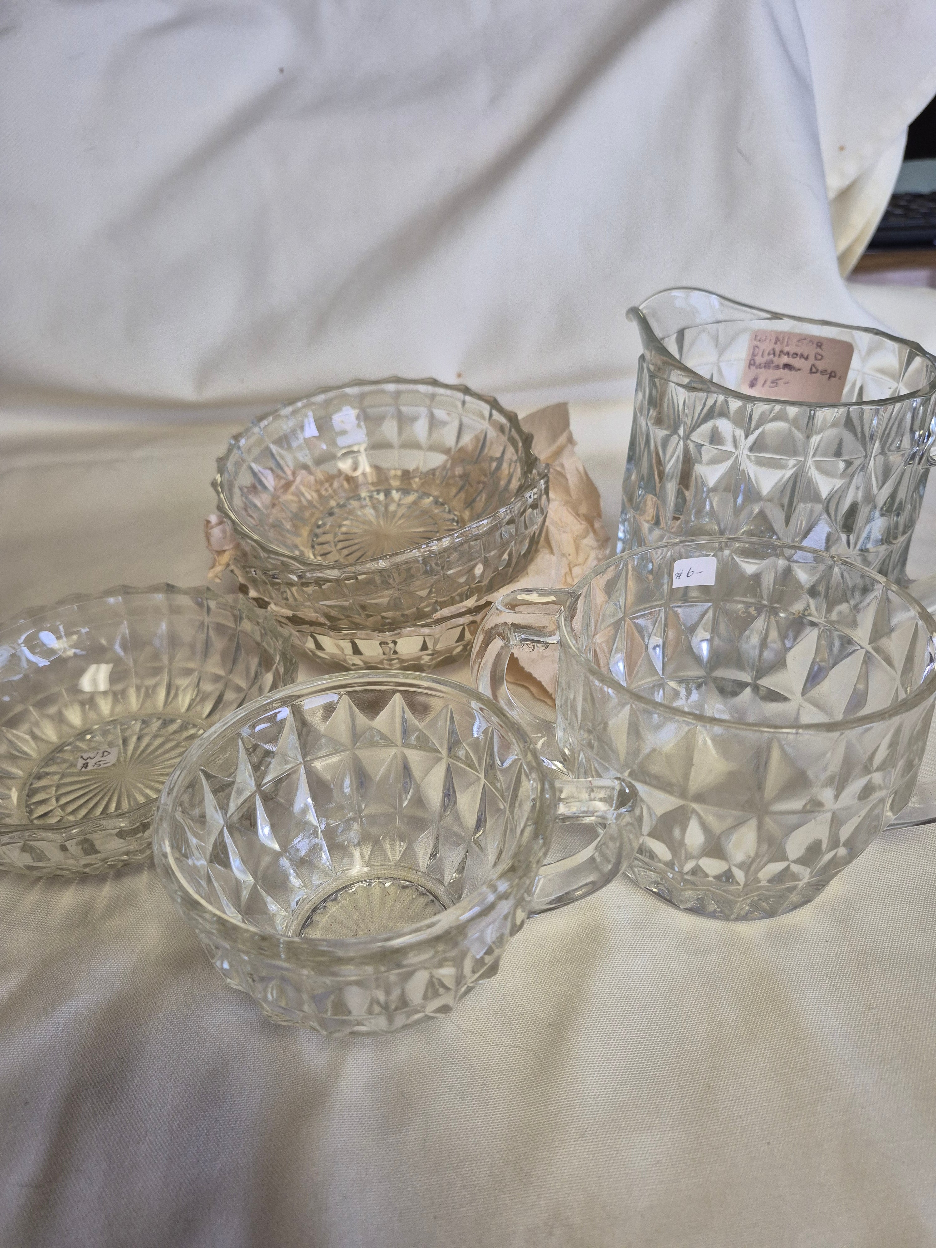 Windsor Diamond Depression Glass