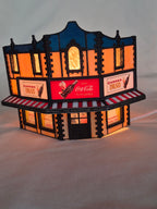 Stained Glass Lighted Village