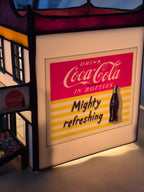 Stained Glass Lighted Village